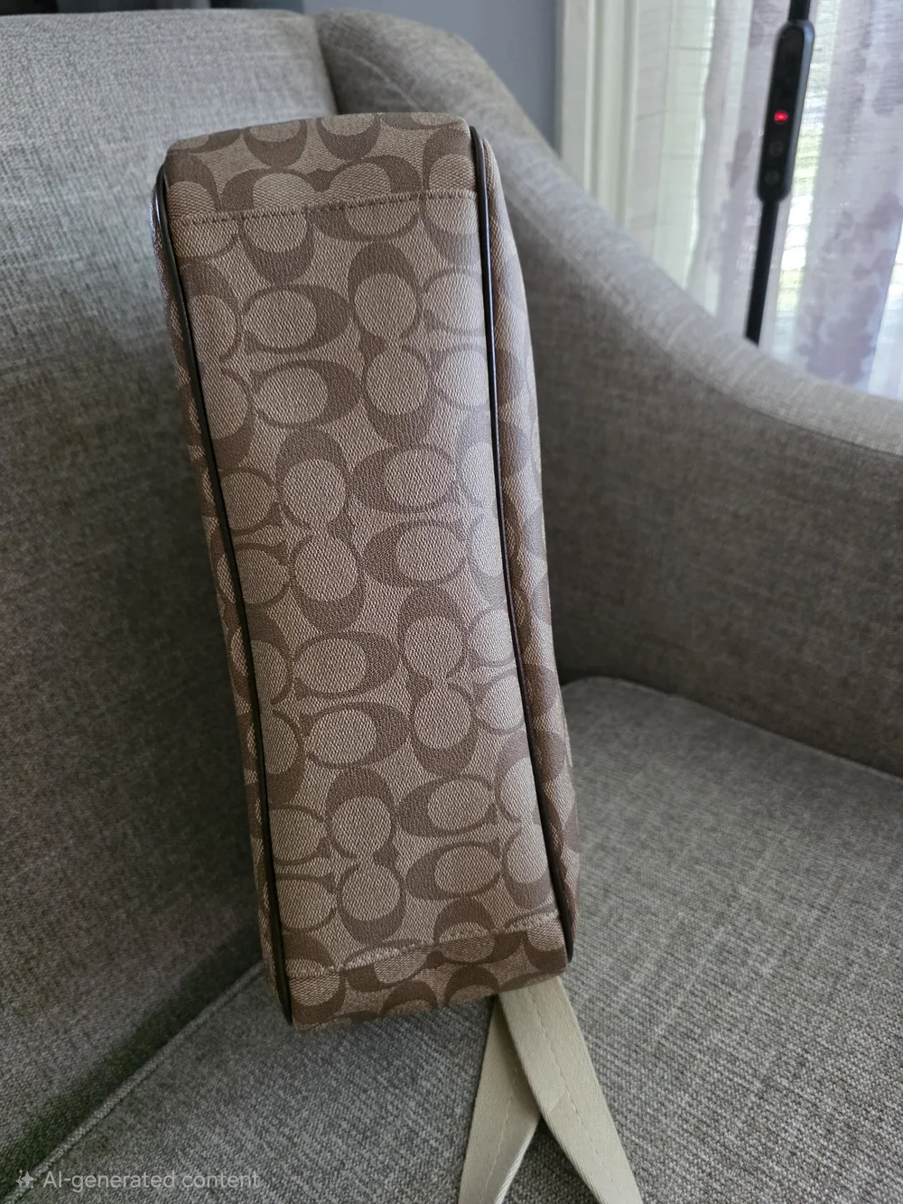 Coach Signature Large Messenger Crossbody Diaper Bag Brown F18378 - Excellent!